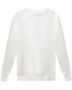Helmut Lang Mesh-Knit Sweatshirt - Lyst