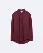 Zara Piqué Shirt - Lyst