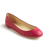 Vera Wang Lavender Lara Leather Ballet Flats - Lyst