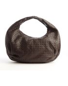 Bottega Veneta Brown Intrecciato Leather 'Belly Veneta' Hobo - Lyst