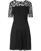 Whistles Beth Lace Insert Dress - Lyst