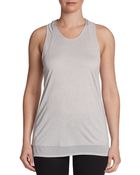 Helmut Lang Racerback Silkblend Jersey Tank - Lyst