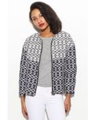 Glassworks Textured Printed Jacket - Lyst
