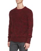 Vince Raglan-Sleeve Melange Sweater - Lyst