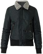 Lanvin Furcollar Bomber Jacket - Lyst