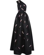 Rochas Duchesse Gown With Beaded Glove Embroidery - Lyst