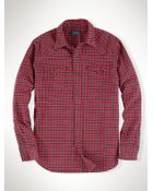 Polo Ralph Lauren Plaid Oxford Western Shirt - Lyst