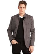 Kenneth Cole Reaction Mock-Neck Military Blazer - Lyst