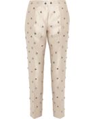 J.Crew Collection Embellished Shantung Straight-Leg Pants - Lyst