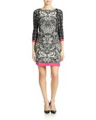 Eliza J Printed Shift Dress - Lyst
