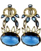 Iradj Moini Dark Blue And Citrine Clip-On Earrings - Lyst