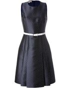 Michael Kors Polka Dot Cocktail Dress - Lyst
