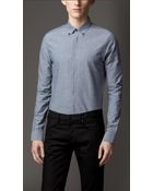 Burberry Slim Fit Cotton Shirt - Lyst
