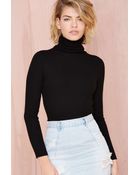 Nasty Gal Colbie Knit Sweater - Black - Lyst