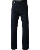 Armani Jeans Straight Leg Jeans - Lyst