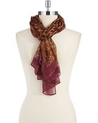 Lauren by Ralph Lauren Leopard And Paisley Scarf - Lyst