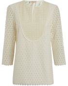 Tory Burch Lace Tunic Top - Lyst