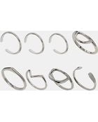 Asos Mixed Shapes Ring Pack - Lyst