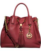 Michael Kors Michael Camden Large Drawstring Satchel - Lyst
