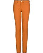 Mango Slim Fit Cotton Trousers - Lyst