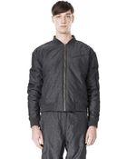Alexander Wang Melange Dobby Nylon Bomber Jacket - Lyst
