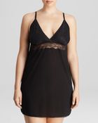 Oscar de la Renta Knit Lace Plus Chemise - Lyst