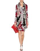 Etro Printed Jersey Wrap Dress - Lyst