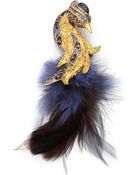 Alexis Bittar Elements Phoenix Labradorite, Crystal & Feather Starling Pin - Lyst