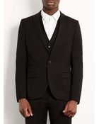Lac Bk Skinny Suit Jacket - Lyst