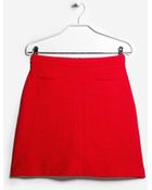 Mango Textured Skirt - Lyst
