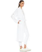 Raquel Allegra Storm Flap Poly Coat - Lyst