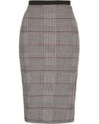 Topshop Prince Of Wales Checked Tube Skirt - Lyst