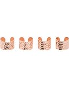Maison Margiela Rose Gold Multi Finger Ring Set - Lyst