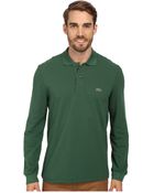 Lacoste L/S Classic Pique Polo - Lyst