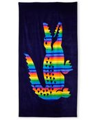 Lacoste Crocodile Rainbow Beach Towel - Lyst