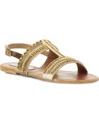 Steve Madden Gildedd Embellished T-Bar Sandals - Lyst