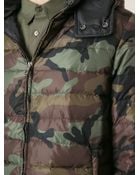 Valentino Camouflage Print Padded Jacket - Lyst