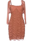 Carven Silk Frill & Ruffle Short Dress - Lyst