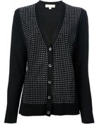 Michael Kors Embellished Cardigan - Lyst