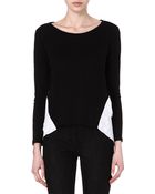 Sandro Tetu Lace Appliqué Top - Lyst