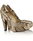 Stella McCartney Snake-Effect Faux Leather Pumps - Lyst