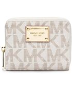 Michael Kors Jet Set Travel Logo Continental Wallet - Lyst
