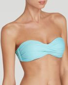 Pilyq Ruched Goddess Bandeau Bikini Top - Lyst