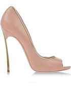 Casadei Open Toe Pumps - Lyst