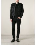 Tom Rebl Quilted Faux Fur Bomber Jacket - Lyst