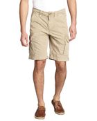 Tailor Vintage Khaki Cotton Poplin Cargo Short - Lyst