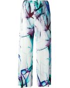 Pleats Please Issey Miyake Smokey Print Trousers - Lyst