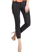 Free People Printed Ankle Skinny Jeans - Lyst