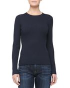 Michael Kors Fitted Crewneck Rib-Knit Sweater - Lyst