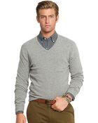 Polo Ralph Lauren Long Sleeve V-Neck Sweater - Lyst